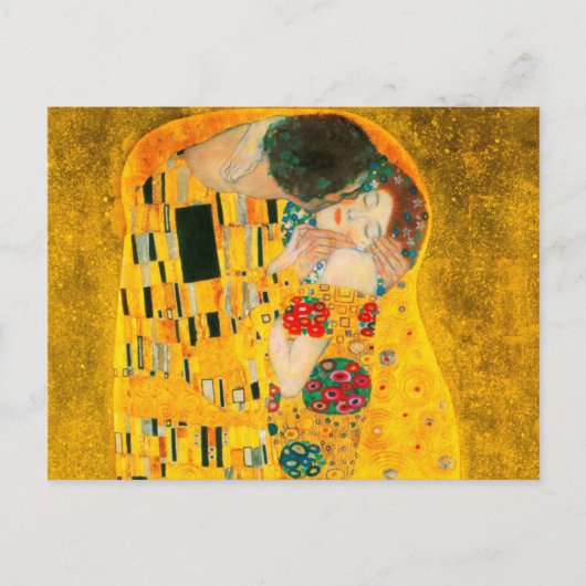 Gustav Klimt Der Kiss Postkarte (Vorderseite)