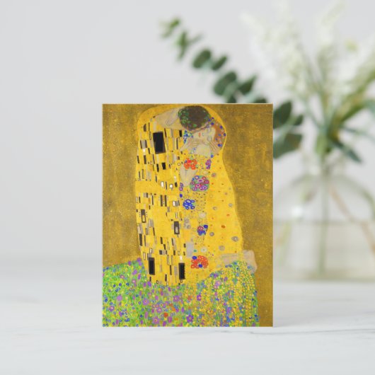 Gustav Klimt Der Kiss Postkarte (Stehend Vorderseite)