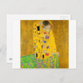Gustav Klimt Der Kiss Postkarte (Vorne/Hinten)