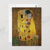 Gustav Klimt Der Kiss Postkarte (Vorne/Hinten)