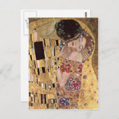 Gustav Klimt ~ der Kiss Postkarte (Vorne/Hinten)