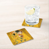 Gustav Klimt Der Kiss Rechteckiger Pappuntersetzer (Vor Ort)