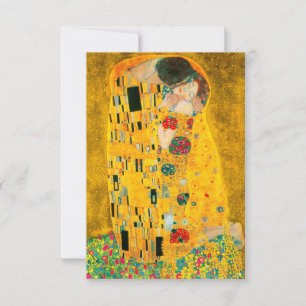 Gustav Klimt Der Kiss RSVP Karte