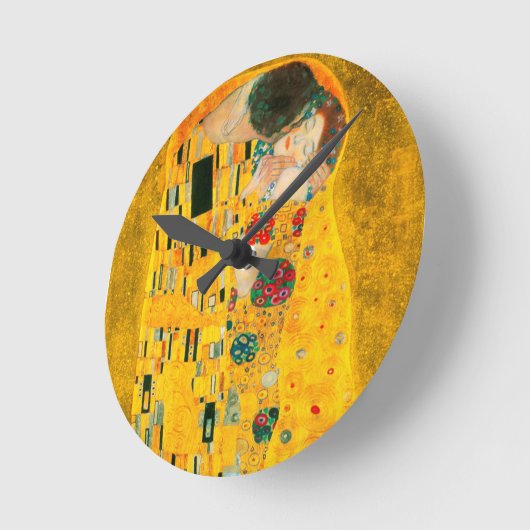 Gustav Klimt Der Kiss Runde Wanduhr (Winkel)