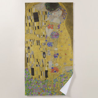 Gustav Klimt Der Kiss Strandtuch