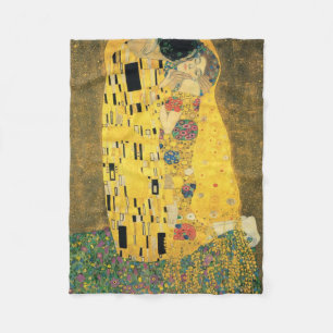 GUSTAV KLIMT - Der Kuss 1907 Fleecedecke