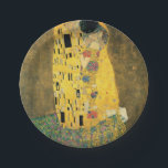 GUSTAV KLIMT - Der Kuss 1907 Pappteller<br><div class="desc">GUSTAV KLIMT - Der Kuss 1907
Öl- und Goldfolie auf Leinwand</div>