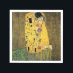 GUSTAV KLIMT - Der Kuss 1907 Serviette<br><div class="desc">GUSTAV KLIMT - Der Kuss von Öl- und Goldfolie aus dem Jahr 1907 auf der Leinwand</div>