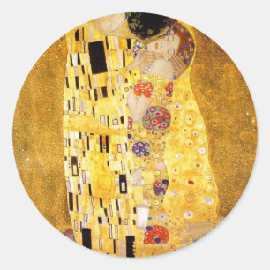 Gustav Klimt Der Kuss Aufkleber