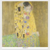 Gustav Klimt - Der Kuss Aufkleber (Blatt)