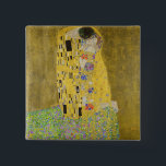 Gustav Klimt - Der Kuss Button<br><div class="desc">Der Kuss - Gustav Klimt 1907-1908</div>