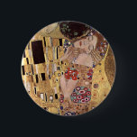 Gustav Klimt ~ der Kuss Button<br><div class="desc">Klimt 1862-1918,  Gustav,  Baumgarten bei Wien,  Österreich</div>