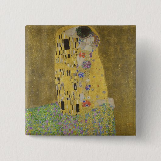 Gustav Klimt Der Kuss Button (Vorderseite)
