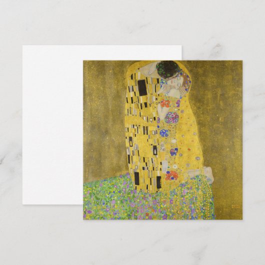 Gustav Klimt - Der Kuss Dankeskarte (Vorne/Hinten)