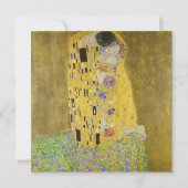 Gustav Klimt - Der Kuss Dankeskarte (Vorderseite)
