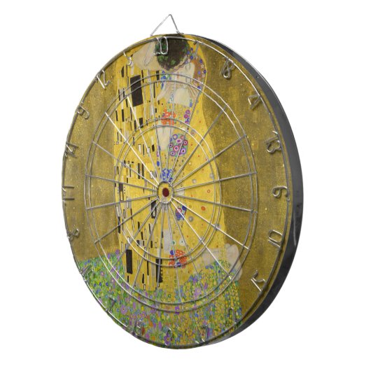 Gustav Klimt - Der Kuss Dartscheibe (Vorderseite rechts)