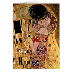 Gustav Klimt: Der Kuss (Detail)