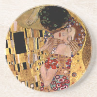 Gustav Klimt: Der Kuss (Detail)