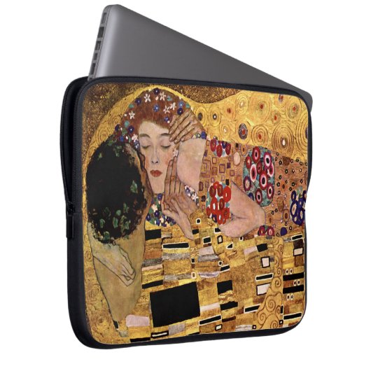 Gustav Klimt: Der Kuss (Detail) Laptopschutzhülle (Vorne Rechts)