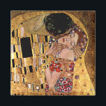 Gustav Klimt: Der Kuss (Detail) Magnet<br><div class="desc">Ein schöner klassischer Magnet mit einem romantischen Paar,  das einen Kuss teilt,  gemalt vom österreichischen Symbolik-Maler Gustav Klimt. com.</div>