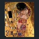 Gustav Klimt: Der Kuss (Detail) Poster<br><div class="desc">Ein schönes klassisches Poster mit einem romantischen Paar,  das einen Kuss teilt,  gemalt vom österreichischen Symbolischen Maler Gustav Klimt.</div>