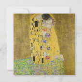 Gustav Klimt - Der Kuss Einladung (Vorderseite)