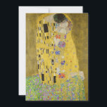 Gustav Klimt - Der Kuss Einladung<br><div class="desc">Der Kuss - Gustav Klimt 1907-1908</div>