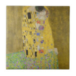 Gustav Klimt - Der Kuss Fliese<br><div class="desc">Der Kuss - Gustav Klimt 1907-1908</div>