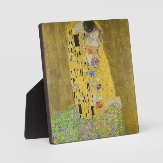 Gustav Klimt - Der Kuss Fotoplatte (Vorderseite)