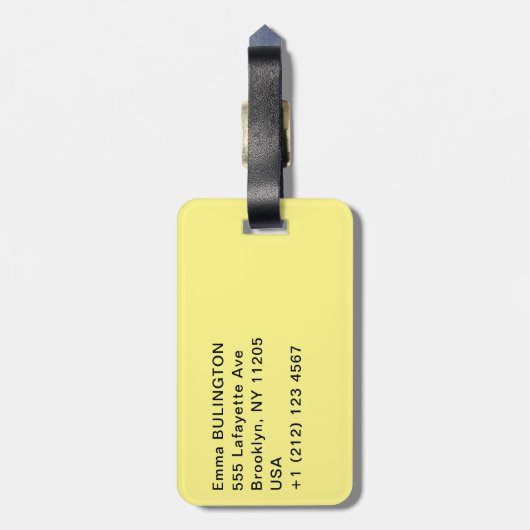 Gustav Klimt - Der Kuss Gepäckanhänger (Rückseite vertikal)