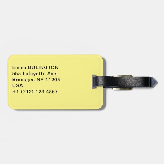 Gustav Klimt - Der Kuss Gepäckanhänger (Rückseite horizontal)