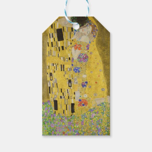 Gustav Klimt - Der Kuss Geschenkanhänger (Vorderseite)