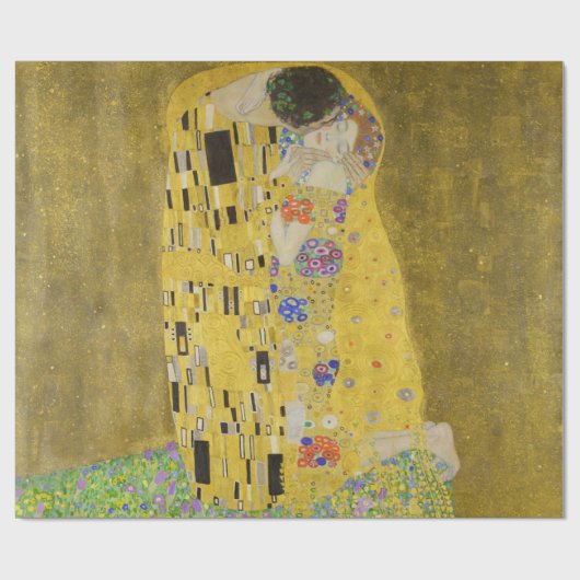 Gustav Klimt - Der Kuss Geschenkpapier (Flach)