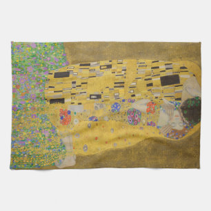 Gustav Klimt Der Kuss Geschirrtuch