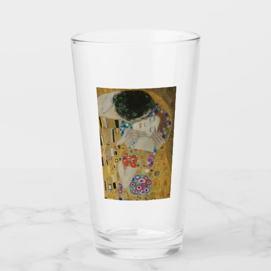 Gustav Klimt Der Kuss Glas (Vorderseite)