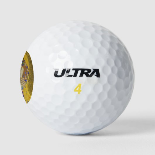 Gustav Klimt - Der Kuss Golfball (Logo)