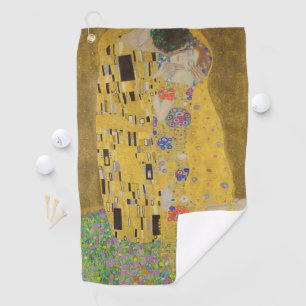 Gustav Klimt Der Kuss Golfhandtuch