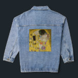 Gustav Klimt - Der Kuss Jeansjacke<br><div class="desc">Der Kuss - Gustav Klimt 1907-1908</div>