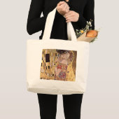 Gustav Klimt ~ der Kuss Jumbo Stoffbeutel (Vorderseite (Produkt))