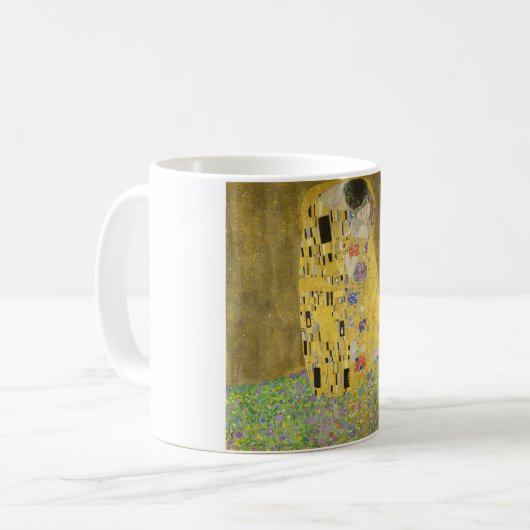 Gustav Klimt der Kuss Kaffeetasse (Vorderseite Links)