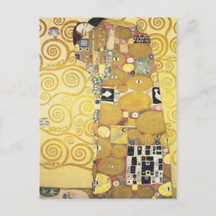Gustav Klimt - Der Kuss - Klassisches Kunstwerk Postkarte
