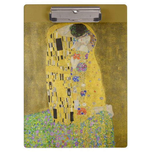 Gustav Klimt - Der Kuss Klemmbrett (Vorderseite)