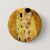 Gustav Klimt der Kuss-Knopf Button (Vorderseite)