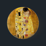 Gustav Klimt der Kuss-Knopf Button<br><div class="desc">Gustav Klimt der Kussknopf. GrafikÖlfarbe auf Leinwand von 1907-1908. Der Kuss ist bekannteste Malerei Gustav Klimts,  eine schöne Arbeit,  welche die Höhe seines goldenen Zeitraums darstellt. Ein perfektes Geschenk für Liebhaber des österreichischen Symbolismus,  Gustav Klimt und schöne Kunst.</div>