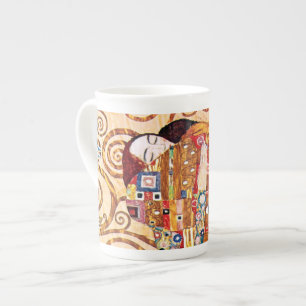 Gustav Klimt - Der Kuss - Kunstmalerei Porzellantasse