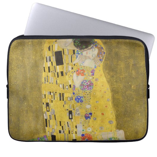 Gustav Klimt - Der Kuss Laptopschutzhülle (Vorderseite)