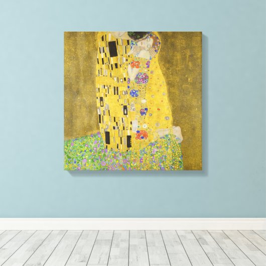 Gustav Klimt - Der Kuss Leinwanddruck (Insitu (Holzboden))
