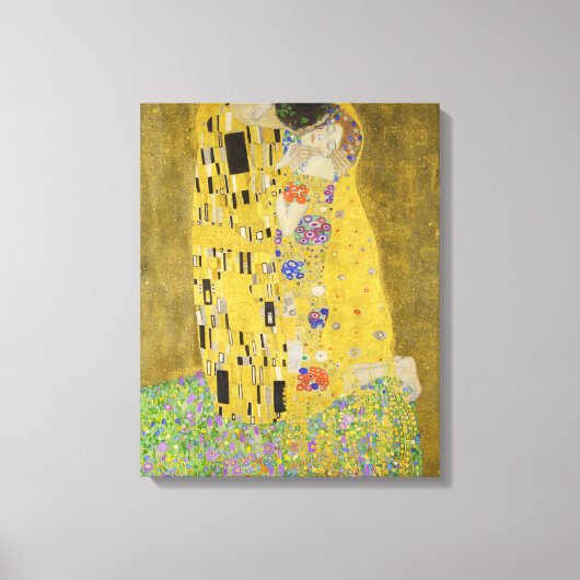 Gustav Klimt - Der Kuss Leinwanddruck (Vorderseite)
