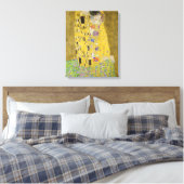Gustav Klimt - Der Kuss Leinwanddruck (Insitu (Schlafzimmer))