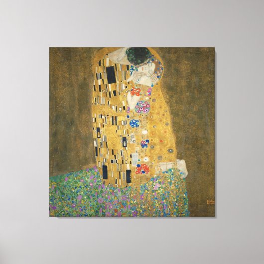 Gustav Klimt - Der Kuss Leinwanddruck (Vorderseite)
